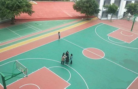 臺灣室外硅pu籃球場